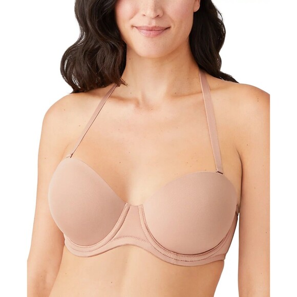 Wacoal Red Carpet Full Figure Underwire Strapless Bra 854119 38DDD NEW - Picture 1 of 7